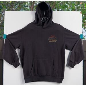 NWOT Social Scene Gray Pullover Hoodie Sweatshirt Pray About It  Size Large